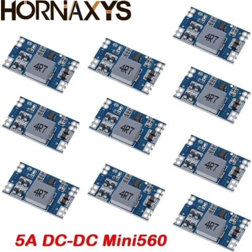 10pcs 5A DC-DC mini560 step-down stabilized voltage supply module output 3.3V 5V 9V 12V Mini 560 DC DC 5V 12V/5A