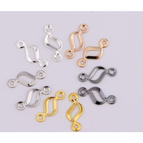 11*4.5mm 10pcs copper Charms Oval symbol note Imprint Connecting ring Pendants Making DIY Part Components Handmade Jewelry