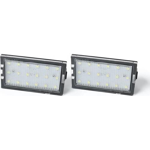 2Pcs LED Car License Plate Light Number Lights For Land Rover Discovery3 05-09 Discovery4 Rang Rover Sport 05-13 Freelander 2