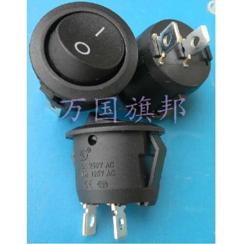 6A 250VAC 20mm 2P rockey Switch / circular switch
