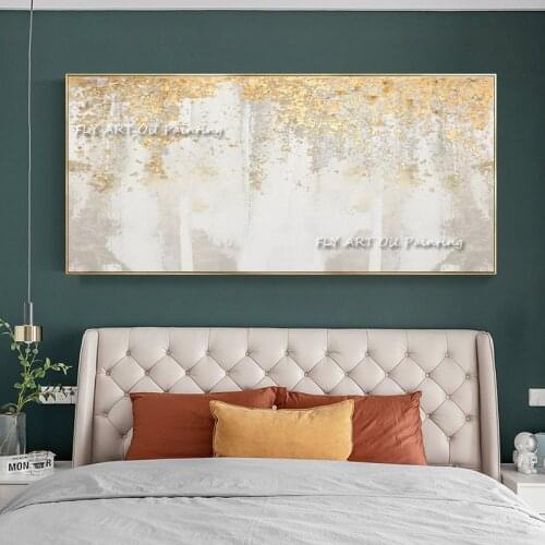 Abstract 3D Gold Thick Art Handmade Oil Painting Canvas Gold Paintings Wall Pictures Art Wall Artwork For Dining Room Decoration