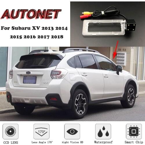 AUTONET Backup Rear View camera For Subaru XV 2013 2014 2015 2016 2017 2018 Night Vision original car hole/license plate camera