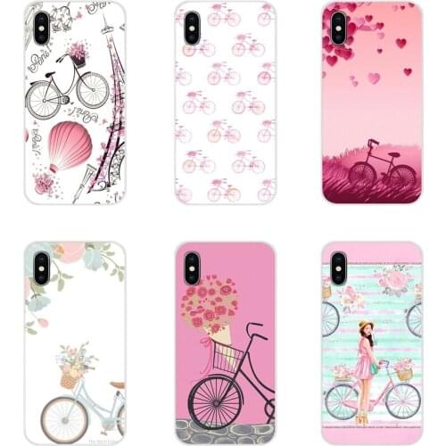 Girl loves pink bicycle For Huawei Y5 Y6 Y7 Y9 Prime Pro GR3 GR5 2017 2018 2019 Y3II Y5II Y6II Accessories Phone Shell Covers