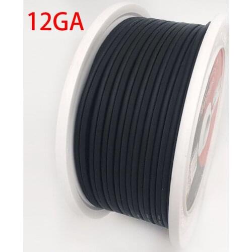Pure Copper Car Audio Hi-Fi Speaker Cable OFC 12GA 5m 10m 30m Speaker Wire Car Stereo HiFi/Car Audio System Black Color
