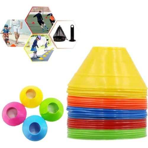 50PCS Outdoor Sport Training Disc Saucer Football Cones Marker Track Space Inline Skating Cross Speed Soccer Entertainment Sport