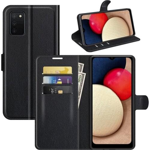 For Samsung Galaxy A03S Case Cover Wallet Leather Flip Leather Phone Case For Samsung Galaxy A03S High Quality Stand Cover