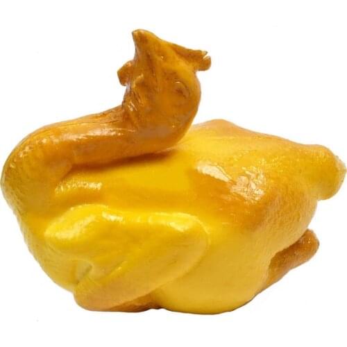 Gresorth 7.5 inch Fake Roast Chicken Lifelike Artificial Poached Chicken Decoration for Home Party Christmas Display