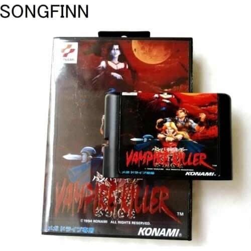 16 bit MD Memory Card With Box for Sega Mega Drive for Genesis Megadrive - Vampire Killer