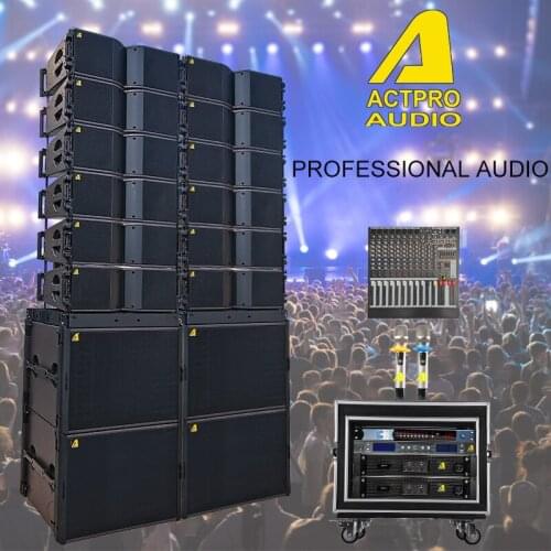 KR 208 dual 8-inch line array speakers DJ speakers music equipment audio K song empty box high-power conference box