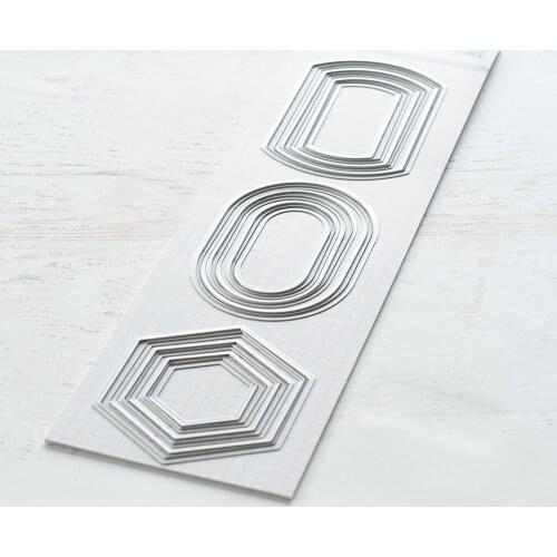 AliliArts Metal Cutting Dies Basic label frames diy Scrapbooking Photo Album Decorative Embossing PaperCard Crafts Die 2020