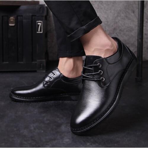Dress Oxford Shoes for Men Genuine Leather Vintage Formal Men Shoes Classic Footwear Business Party Shoes Men Wedding Elegant