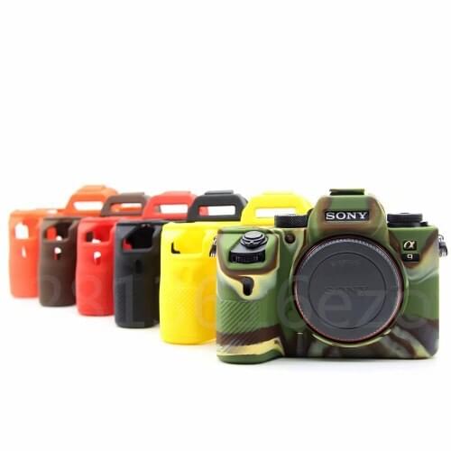 Soft Silicone Rubber Camera Protective Body Case Cover For Sony A7 III A7RIII A7III A7M3 A7R3 / A9 Camera Bag