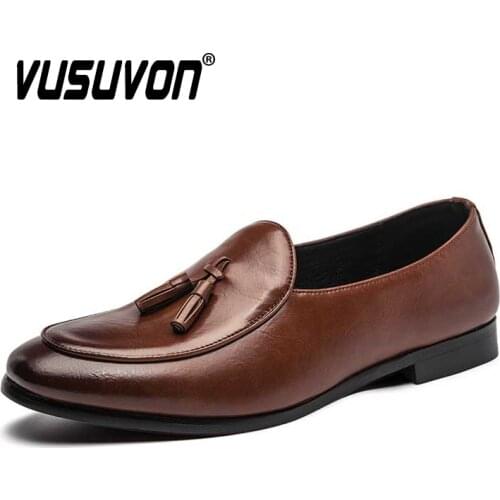 Boat Shoes Men Party and Wedding Leather Casual Shoes Light Comfortable Mens Flats Tassel Men Loafers Big Size 45