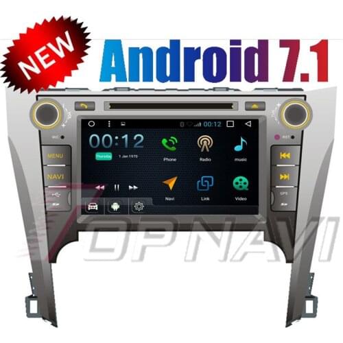 Topnavi 8" 1024*600 Quad Core Android 7.1 Car DVD Multimedia Player for Toyota Camry 2012-2014 Autoradio GPS Navigation Audio