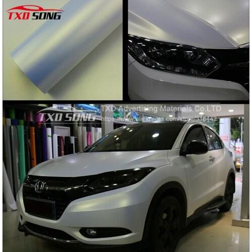 High quality chameloen white matt film white to gold color with air bubbles size:10/20/30/40/50/60X152CM/Lot By free shipping