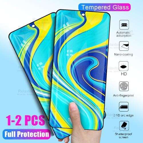 Full Cover Glass For Xiaomi Redmi Note 9 Pro 9s redmi 9a 9c glass xiomi Redmi 9 a Note9 9pro Protective Screen Protector 1-2pcs