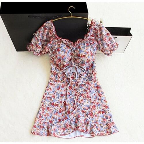 FGHFU two-piece 2020 Bikinis Swimwear Women Bikinis Swimsuits High Waisted Print 2 Pieces Suits Bikini Sets Outlets