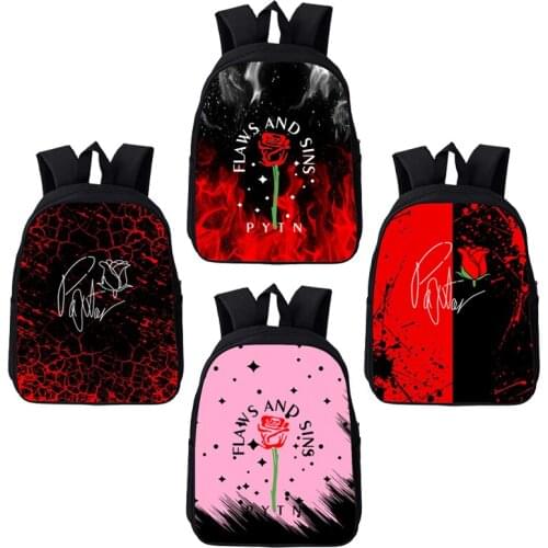 Payton Moormeier Backpack 3D Printed Women Backpack Zipper Harajuku Fashion Student Travel Backpack Children Girl Boy Schoolbags