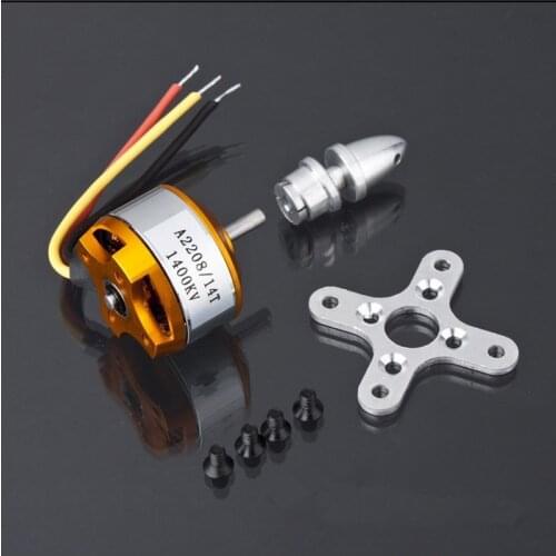 ZMR 1pcs XXD A2208 KV1100 KV1400 Brushless Electric Motor DC for F330 Quadcopter / KV2600 for Vehicle Model Airplane Drone Kit