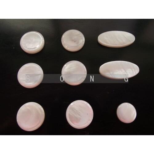 1 set =9 pcs Saxophone real mother of pearl key buttons inlays
