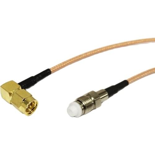 1PC New SMA Male Plug Right Angle To FME Female Jack cable adapter RG316 Wholesale Fast Ship 15CM 6" wire connector
