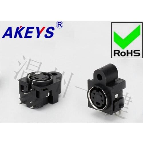 10PCS MDC-4-32 circular keyboard plug DIN socket S terminal 5 feet 4 pins 4 cores socket mother