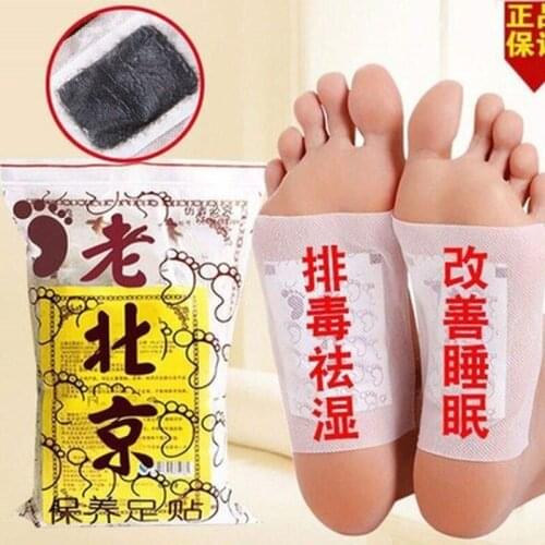 100Pcs Detox Loss Weight Foot Patch Improve Sleep Old Beijing Ginger Foot Patch