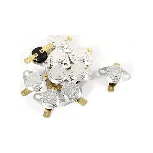 10 x 250V 10A 105 Celsius NC Normal Close Thermostat Temperature Thermal Switch