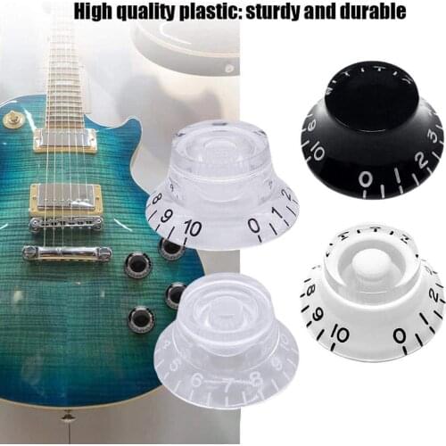 3pcs New Plastic Guitars Strat Knob 1-Volume 2-Tone Control Knobs For Guitar Accessories