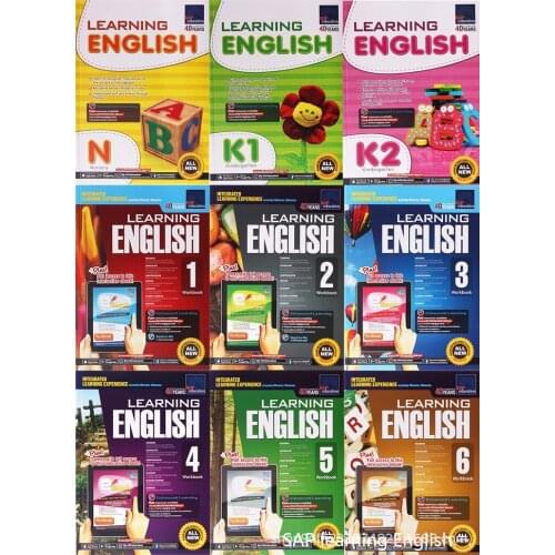 9 Pcs/Set Sap Learning English Collection N-G6 Children Exercise Book Singapore kindergarten Primary School Study Textbook