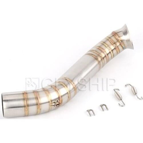 For KTM DUKE 690 2012 to 15 2016 2017 2018 2019 DUKE 690 Escape Accessories Slip-on Motorcycle Exhaust Muffler Middle Link Pipe