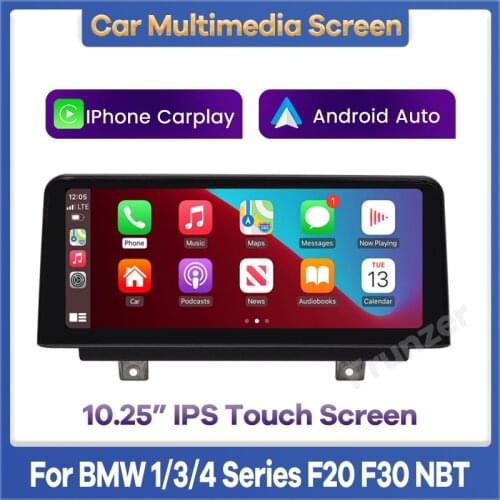 8.8" Wrieless Apple CarPlay Android Auto Car Multimedia Display Screen For BMW Series 1/2 F20 F22 Series 3/4 F30 F32 NBT system