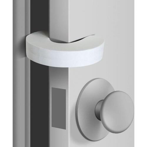 6PCS Baby Safety Locks Children Protection EVA C Shape Security Cabinet Locks Kids Finger Safe Door Stopper Foam Doorstop