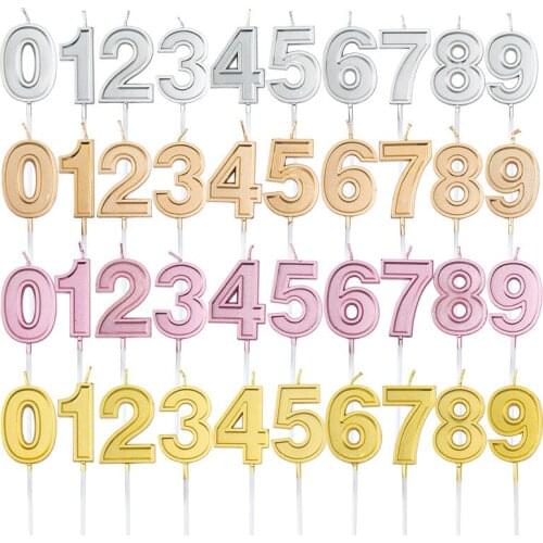 Large Number Candles Childrens First Birthday Cake Decoration Valentines Day Romantic Confession Party Decoration With Candles