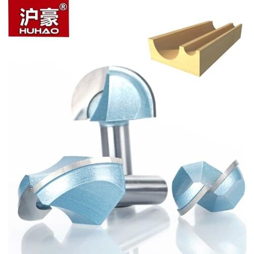 HUHAO 1pc 1/2" 1/4" Shank Double Edging Router Bits For Wood Industrial Grade Cove Box Bit Woodworking Endmill Miiling Cutter