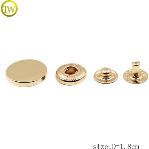 Classic Snaps Engraved Logo Jeans Button Metal Snap Fastener Snap Press