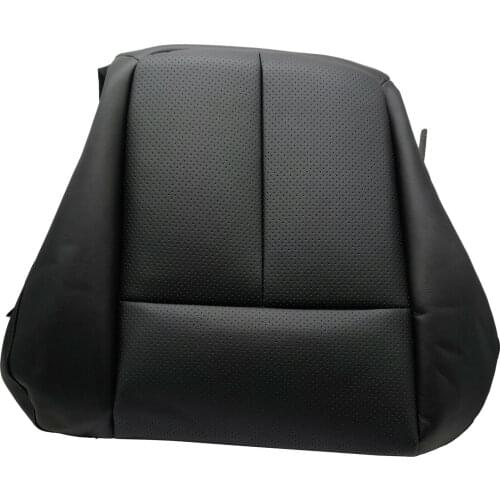 Driver Side Bottom Leather Seat Cover Black For 11-14 Ford F-150 3.5L 5.0L 6.2L