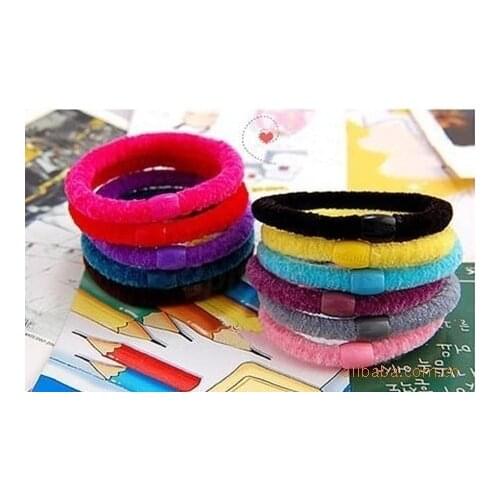 Fashion Candy color Hair rope jelly color Headband rope ponytail Hair Accessories(Random hair color) New Fashion