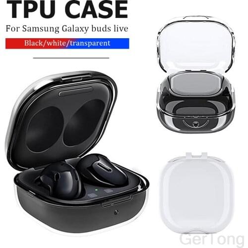 Solid Color Cases For Samsung Galaxy Buds Live Clear TPU Protective Skin Cover For Galaxy Bud Live Case Soft Anti-fall Protector