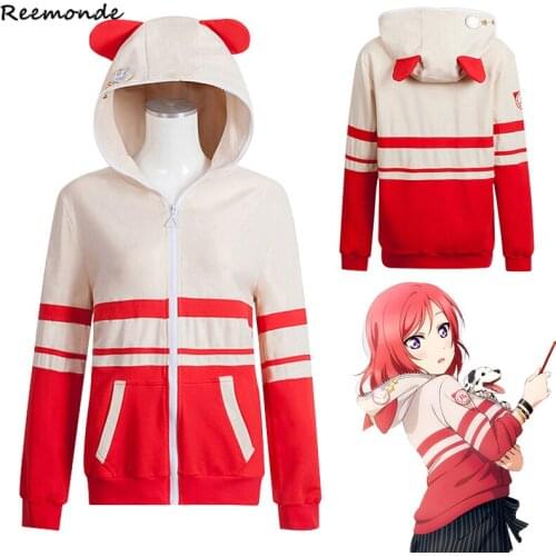 Love Live Hoodies Sweatshirts Anime LoveLive Cosplay Costumes Kousaka Honoka Hooded Coat Tojo Nozomi Umi Uniform Women Girls Top