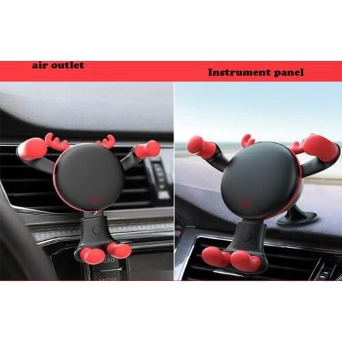 1x Universal Car Mobile Phone Holder Car Air Vent Mount Bracket Outlet Dashboard Phone Holder 360 Degree Rotation