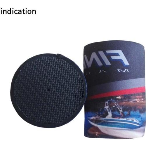 200pcs Black Beer Bottle Coolers Neoprene Stubby Holder Customized Your Logo Printing With Solid Base Stitched Top&Bottom