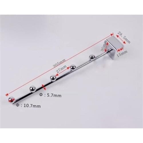 5 beads/7 beads I hook hardware clothing underwear hanging strip display rack shelf hooks square tube hook furniture accessories