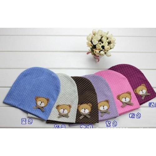 6pcs/lot baby cap Cotton Boys & Girls Hat 6 color size 18cmx18cm