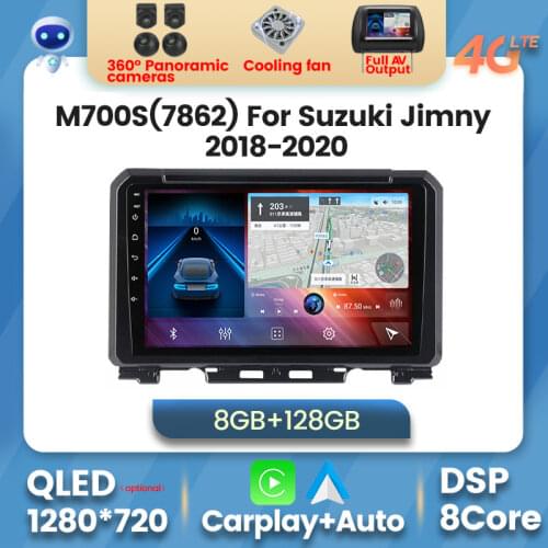 4G LTE Android 10 IPS DSP Car Radio for Suzuki Jimny 2018 2019 2020 Stereo Multimedia Video Player GPS Carplay Auto 5GHz WiFi BT