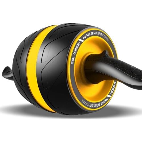 No Noise Abdominal Wheel with Mats Abdominal Trainer Giant Wheel Roller Abdomen Abdominal Muscle Fitness Equipment Ab Rollers