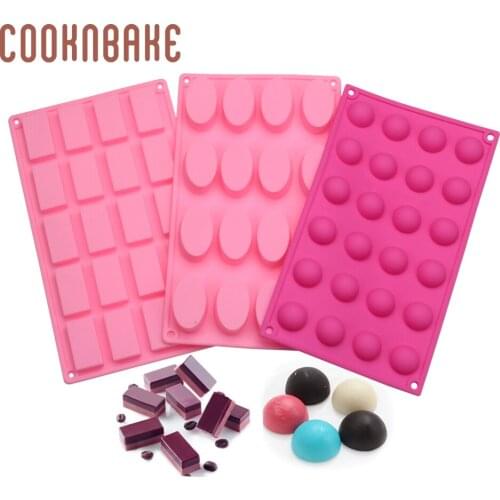 COOKNBAKE chocolate mold 3 pc silicone mold for soap resin round cake pastry biscuit jello candy gummy form DIY cake decorating