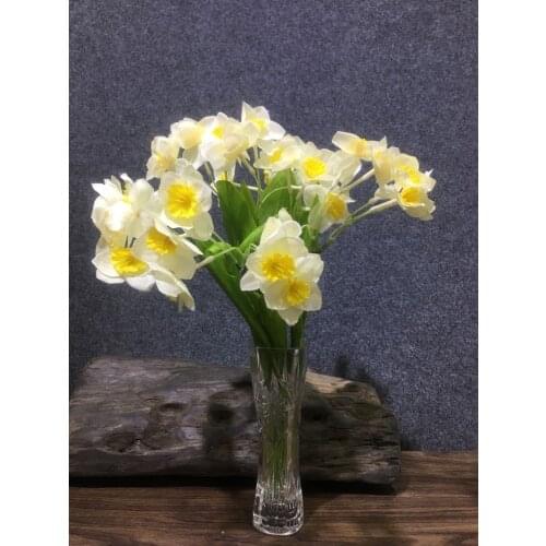 Artificial Narcissus Flowers Simulation Daffodils Branch for Home Wedding Party Decorative Fake Flower