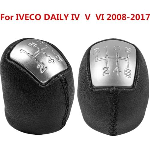Leather Gear Shift Knob Lever Shifter Stick Pen for IVECO DAILY IV V VI 2008 2009 2010 2011 2012 2013 2014 2015 2016 2017