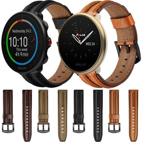 Leather Strap For POLAR VANTAGE M2 M Watch Band For POLAR IGNITE 2 / UNITE/ GRIT X Bracelet Watchband Replace Accessories